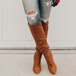 Erocalli Suede Knee-High Boots